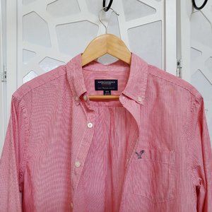 American Eagle Men's Button Shirt, Athletic Fit, M